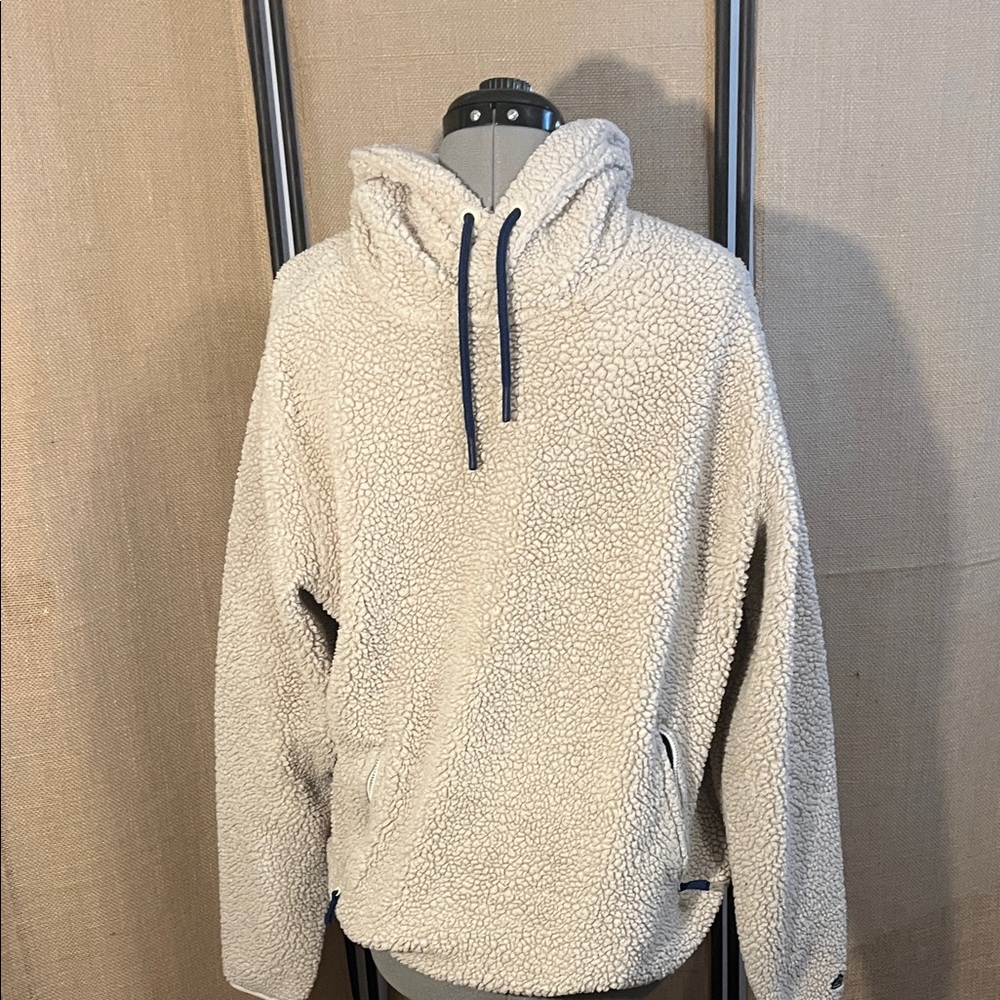 Chubbies Cream Sherpa Hoodie Jacket